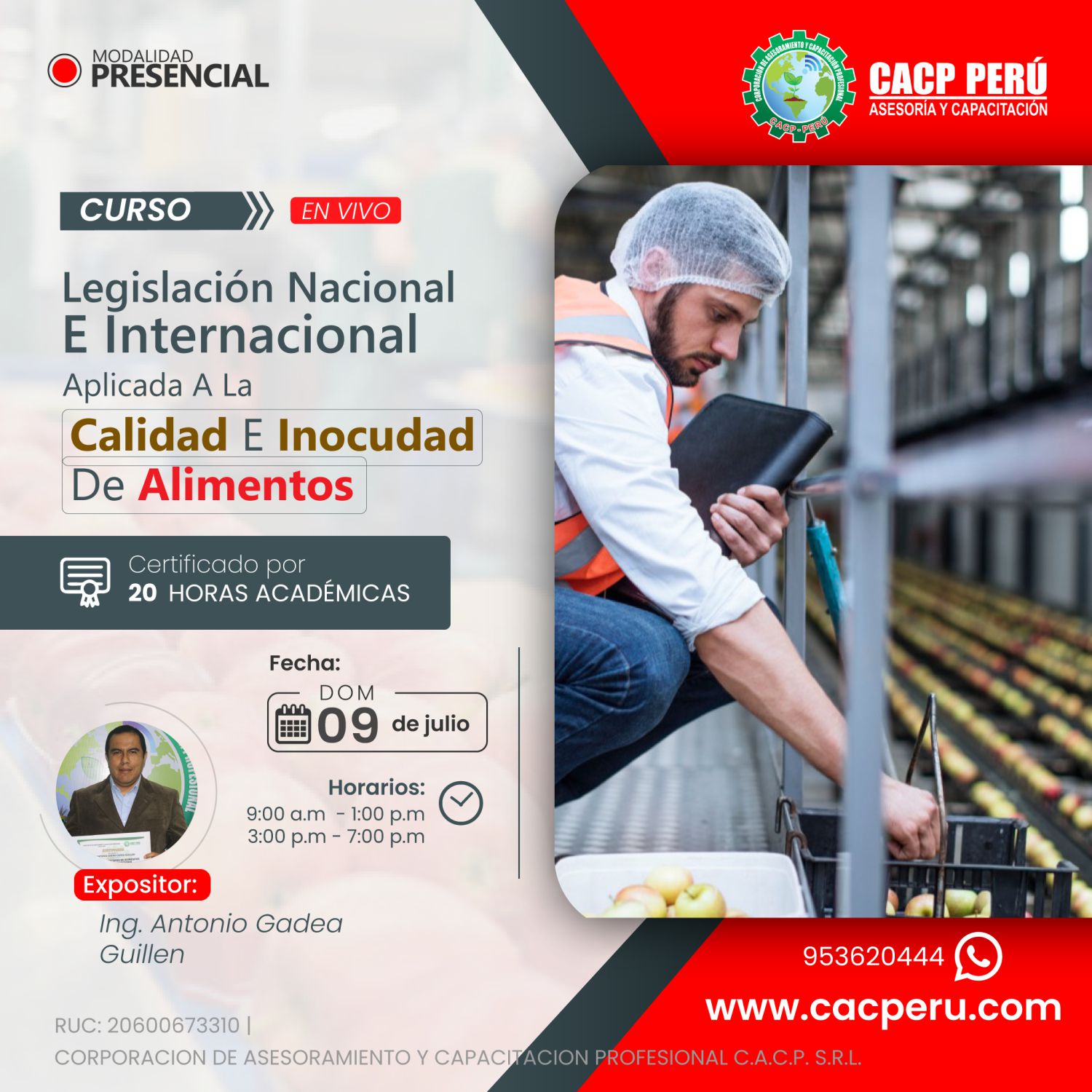 Cacp Per Curso Legislacion Nacional E Internacional Aplicada A La