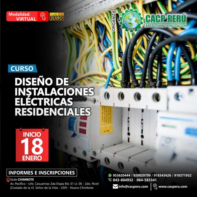 Cacp Per Curso Dise O De Instalaciones El Ctricas Residenciales