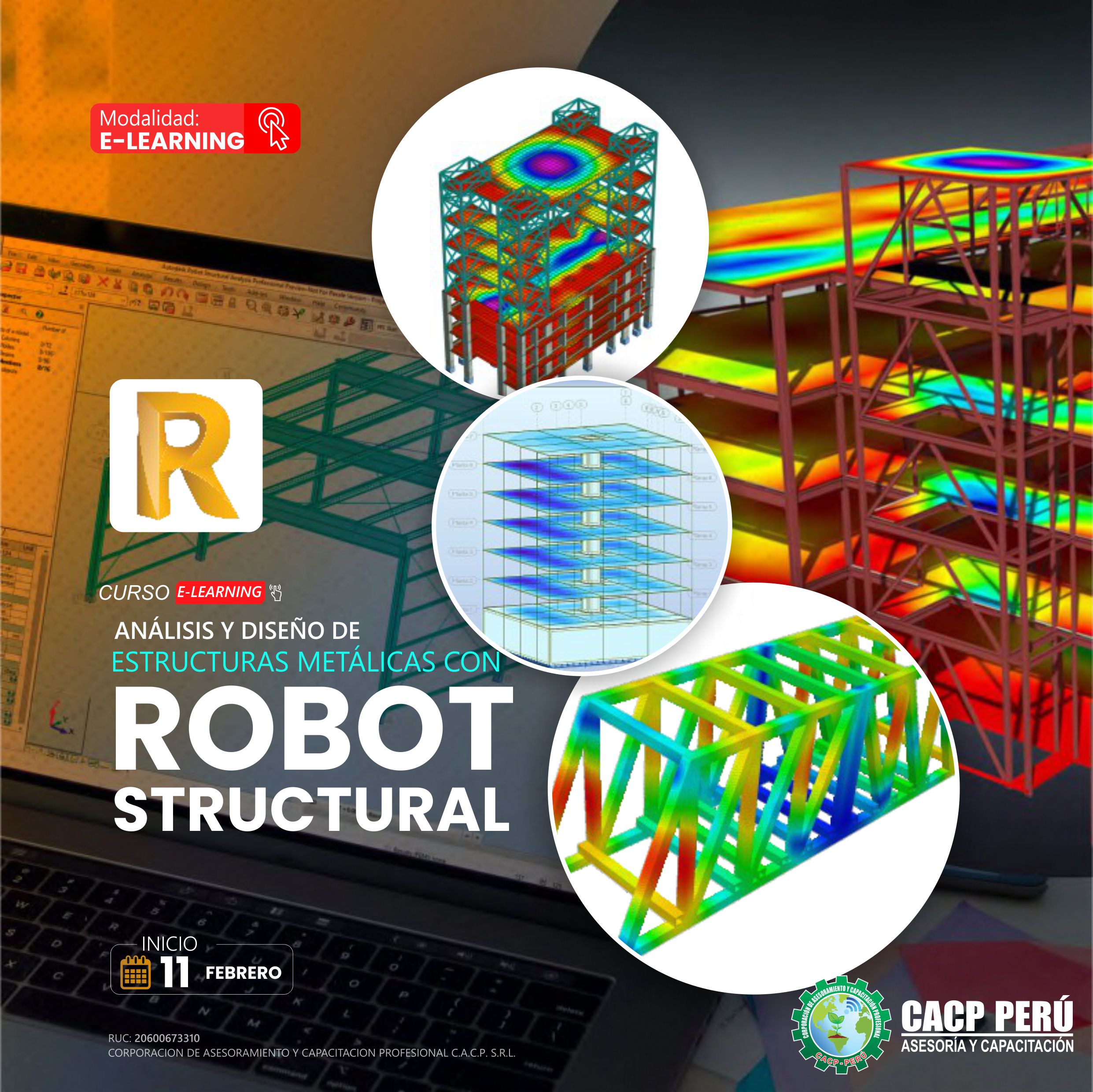 CACP Perú Curso Análisis Y Diseño De Estructuras Metálicas Con Robot