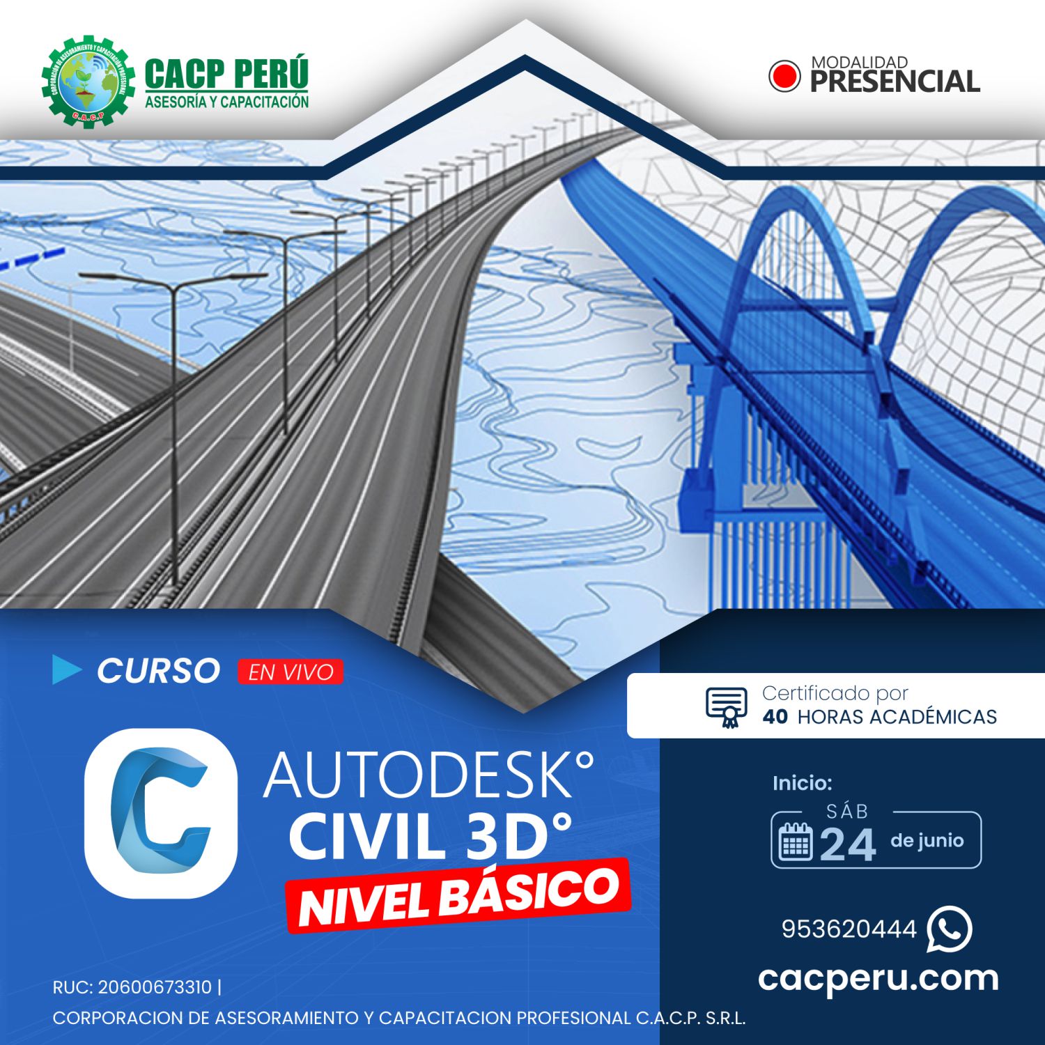 Cacp Perú Curso Autodesk Civil 3d 2024 Nivel Básico 2023 1 4328