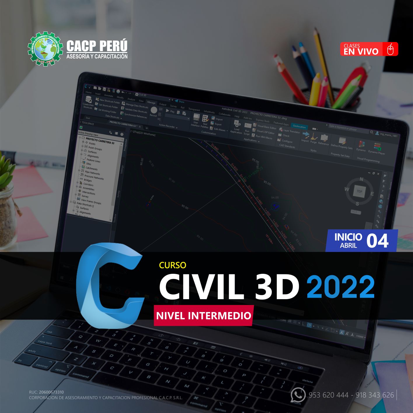 Cacp Perú Curso Civil 3d 2022 Nivel Intermedio 2022 1 0127