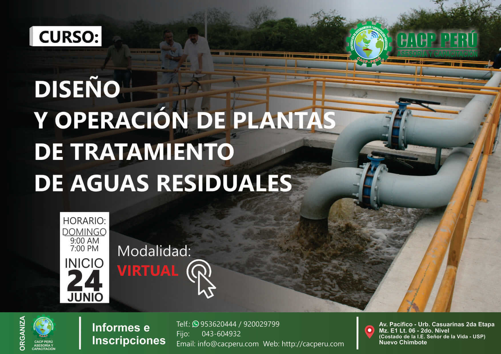 CACP Perú Curso Diseño Y Operación De Plantas De Tratamiento De Aguas Residuales I