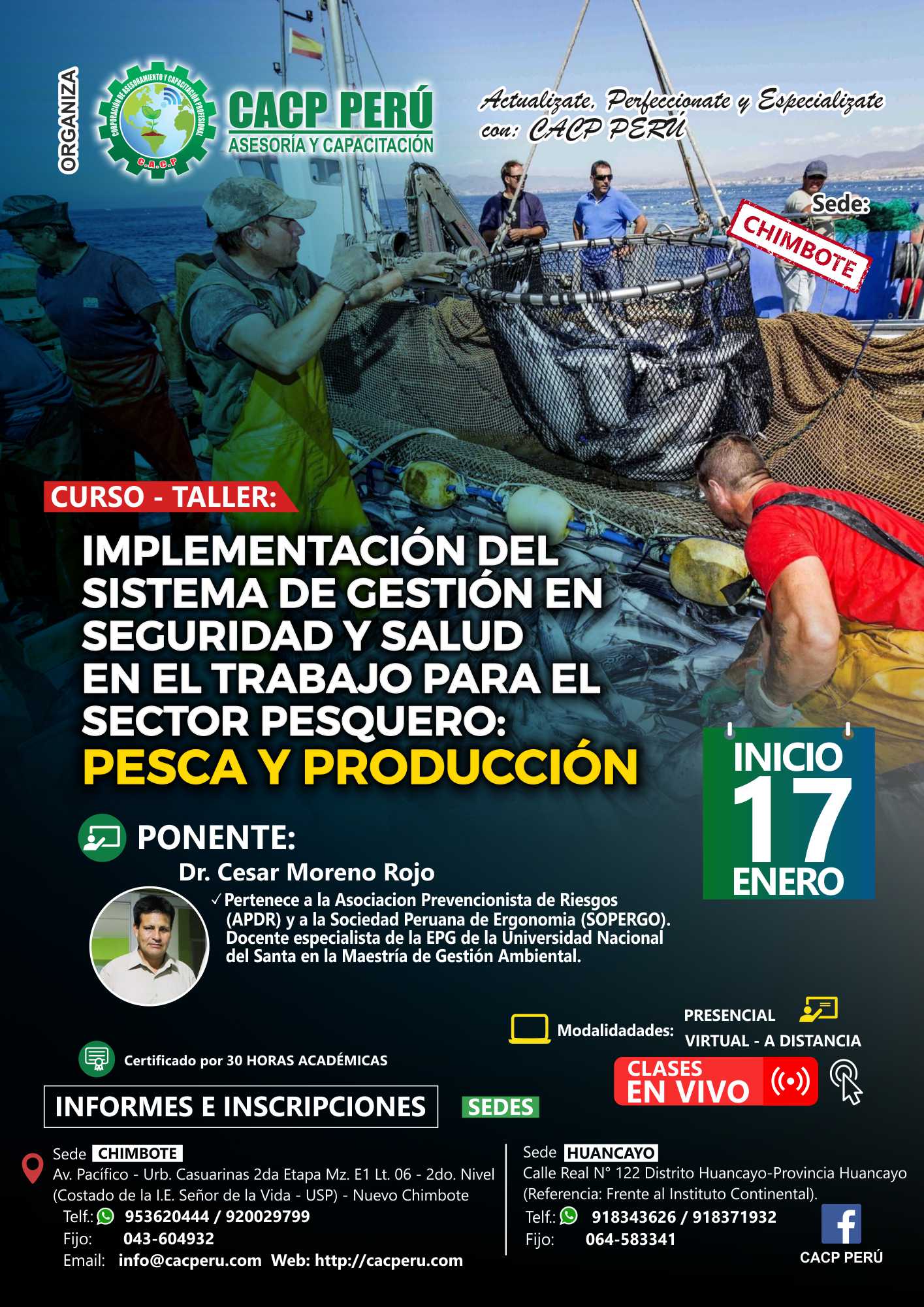 Cacp Perú Curso Implementación Del Sistema De Gestión En Seguridad Y Salud En El Trabajo Para 4156