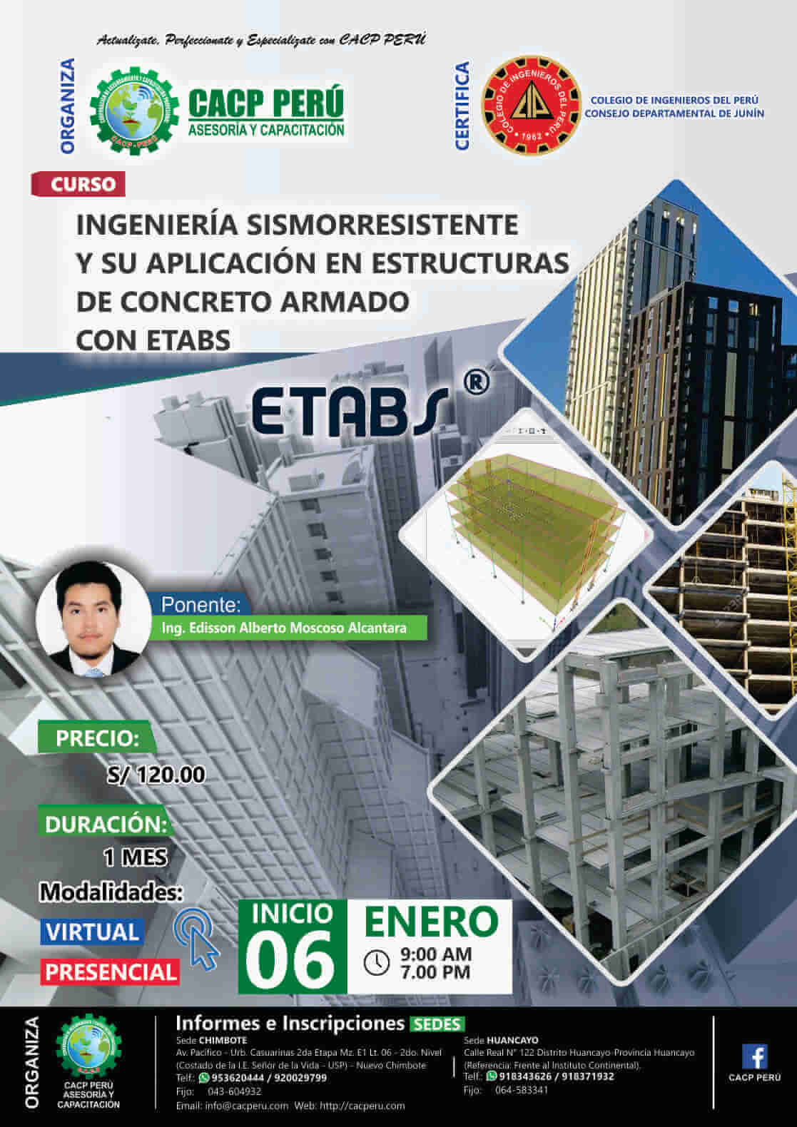 CACP Perú Curso Ingeniería Sismorresistente Y Su Aplicación En Estructuras De Concreto Armado