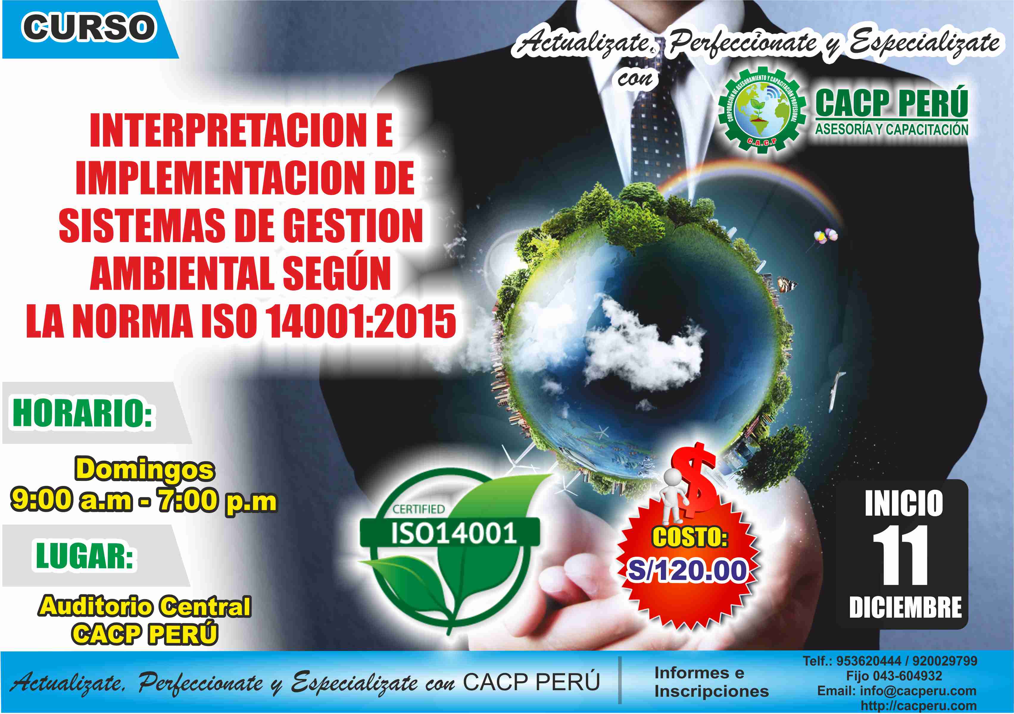 Cacp Perú Curso Interpretacion E Implementacion De Sistemas De Gestion Ambiental Según La 2709