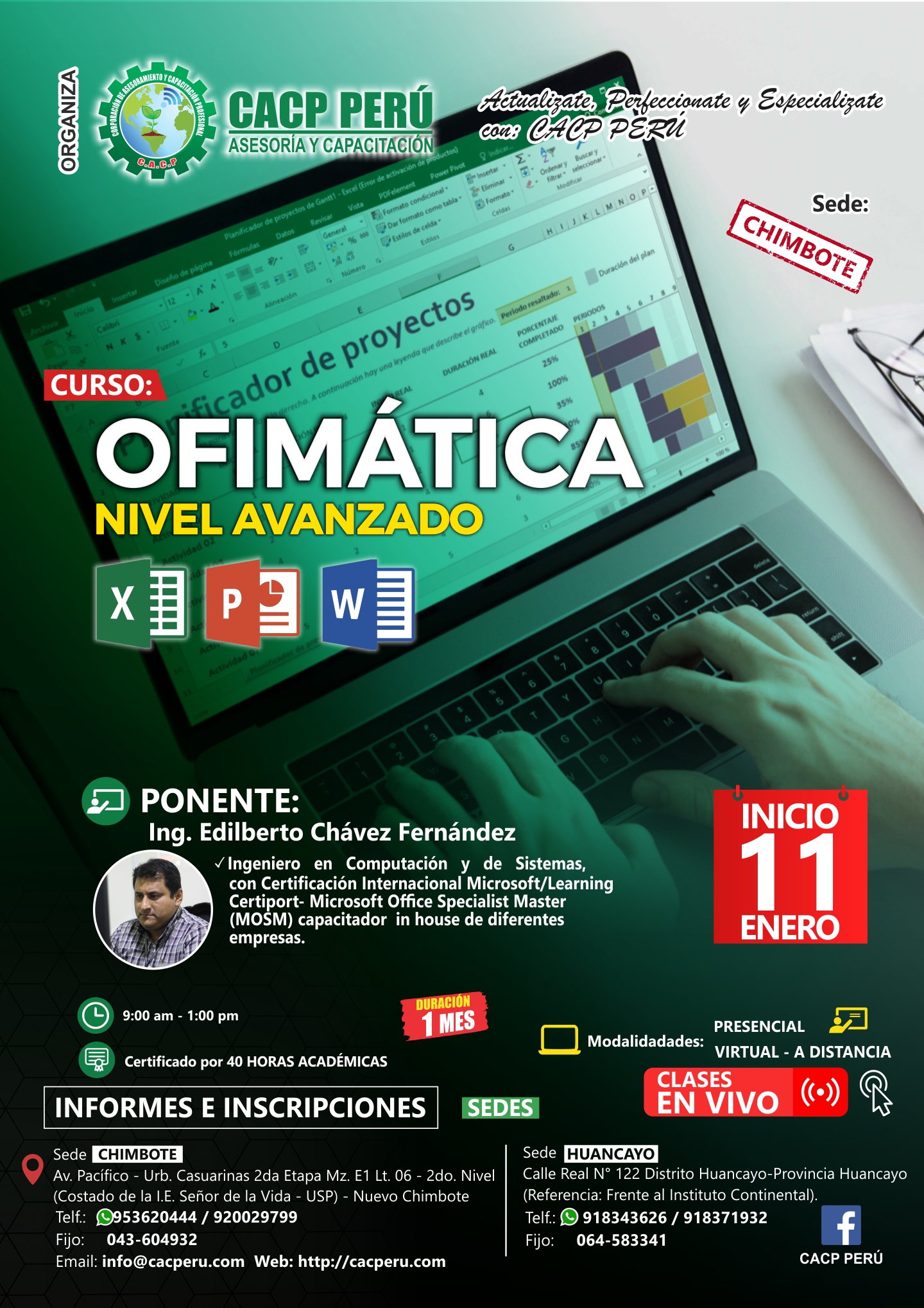 CACP Perú | Curso: Microsoft Office Avanzado. 2020 - 1 - Chimbote