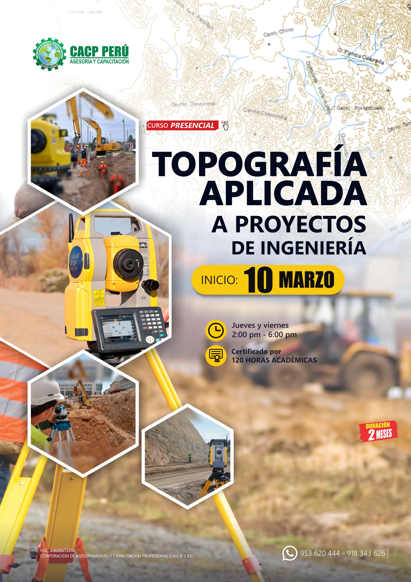 CACP Perú | Curso: Topografía Aplicada A Proyectos De Ingeniería. 2022 - 1