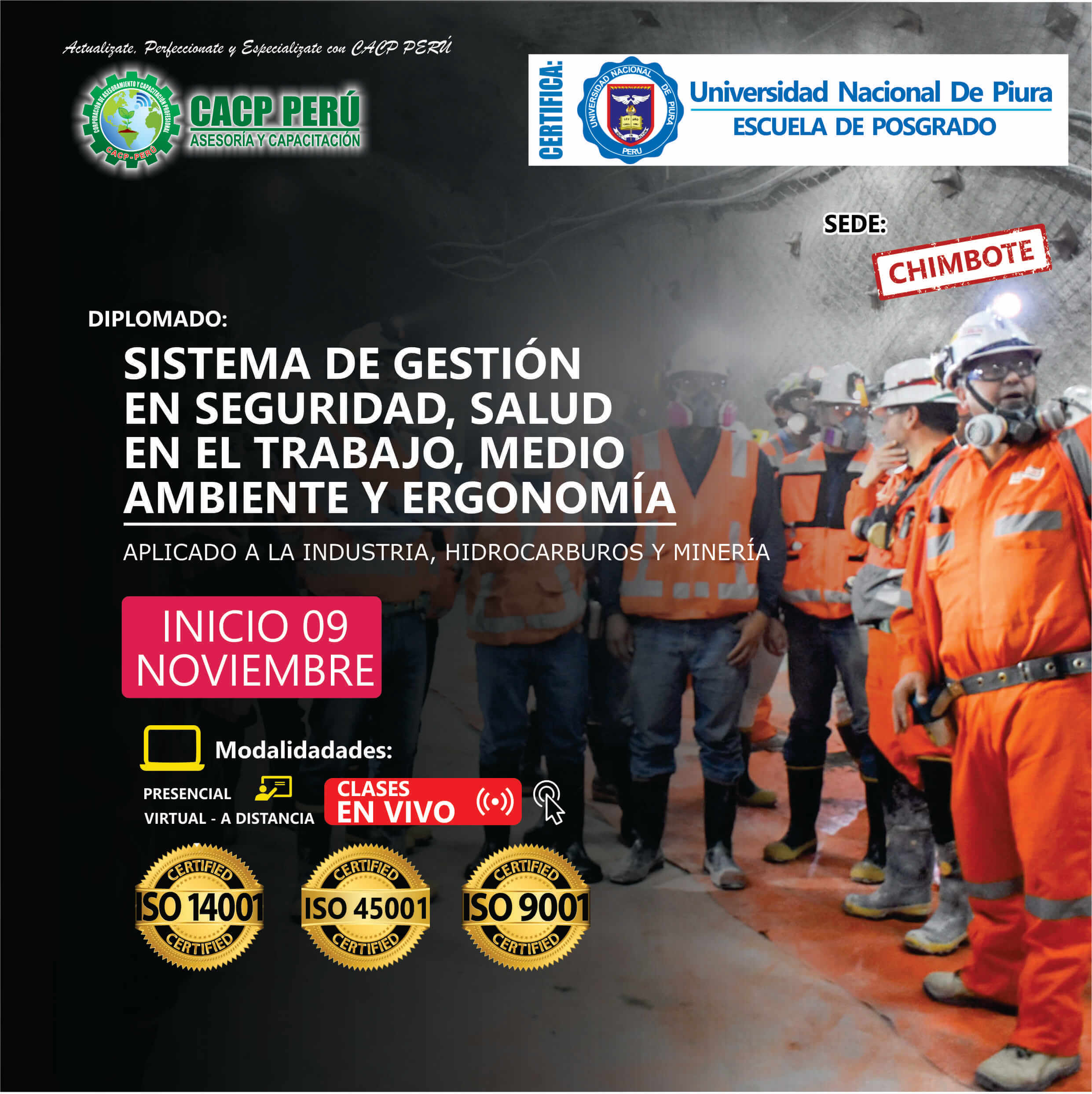 Cacp Perú Diplomado Sistema De Gestión En Seguridad Salud En El Trabajo Medio Ambiente Y 9654