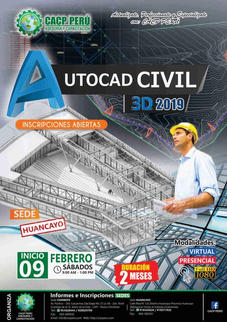 Cacp Perú Curso Autocad Civil 3d 2019 2019 1 7967