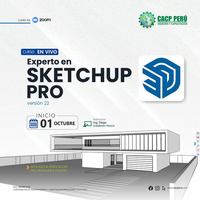 CACP Perú Curso Experto En Sketchup Pro. 2022 2