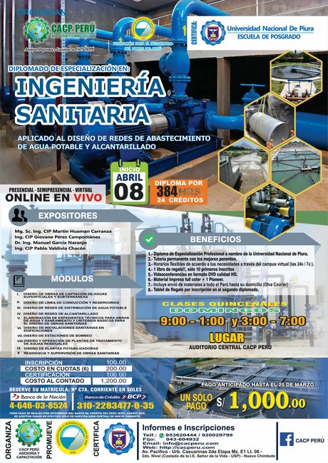 Cacp Peru Diplomado Ingenieria Sanitaria 2018 I